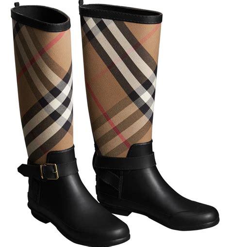 burberry rain boots black|Burberry rain boots size chart.